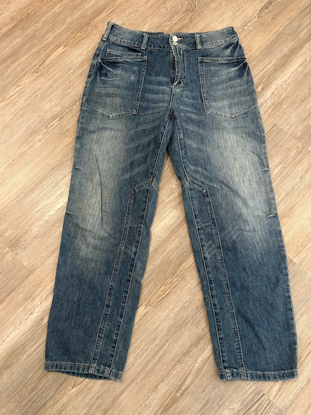 Anthropologie PILCRO Barrel Wide Leg Jeans size 28